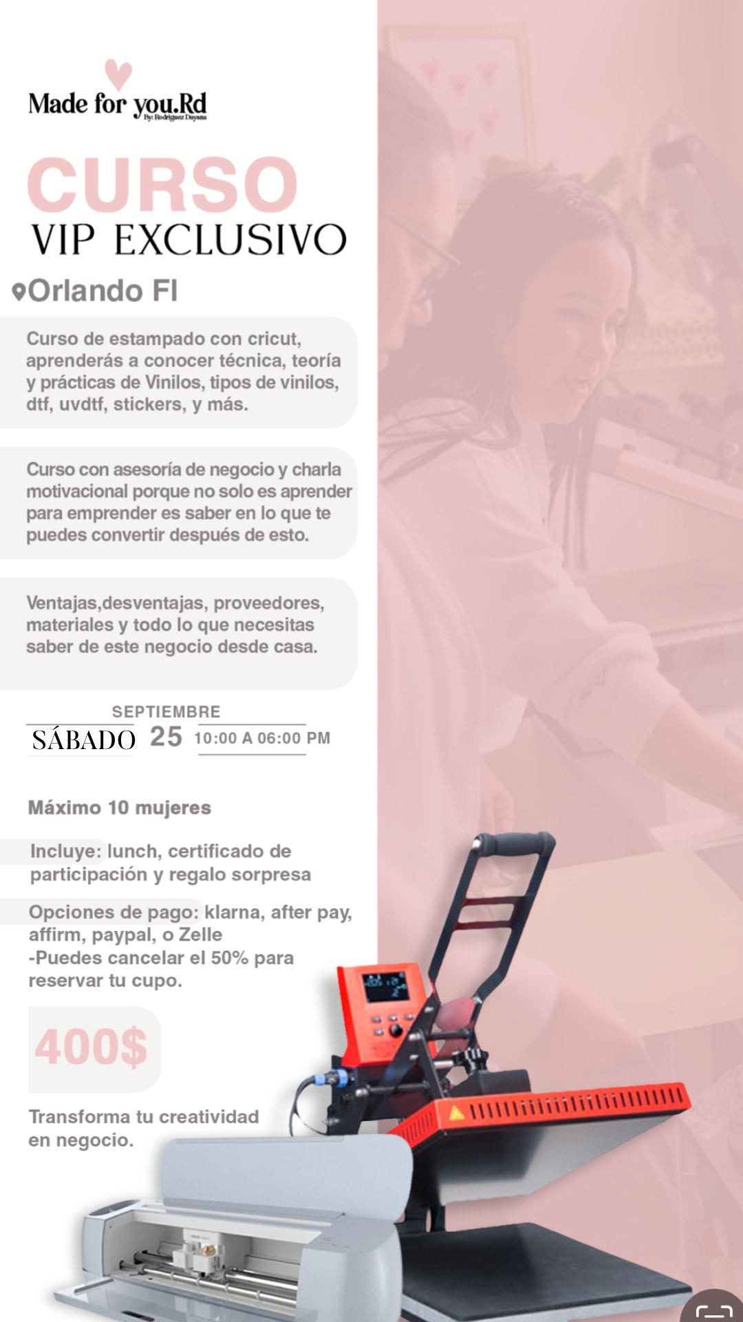 CURSO EXCLUSIVO VIP PRESENCIAL ORLANDO FL octubre 2025
